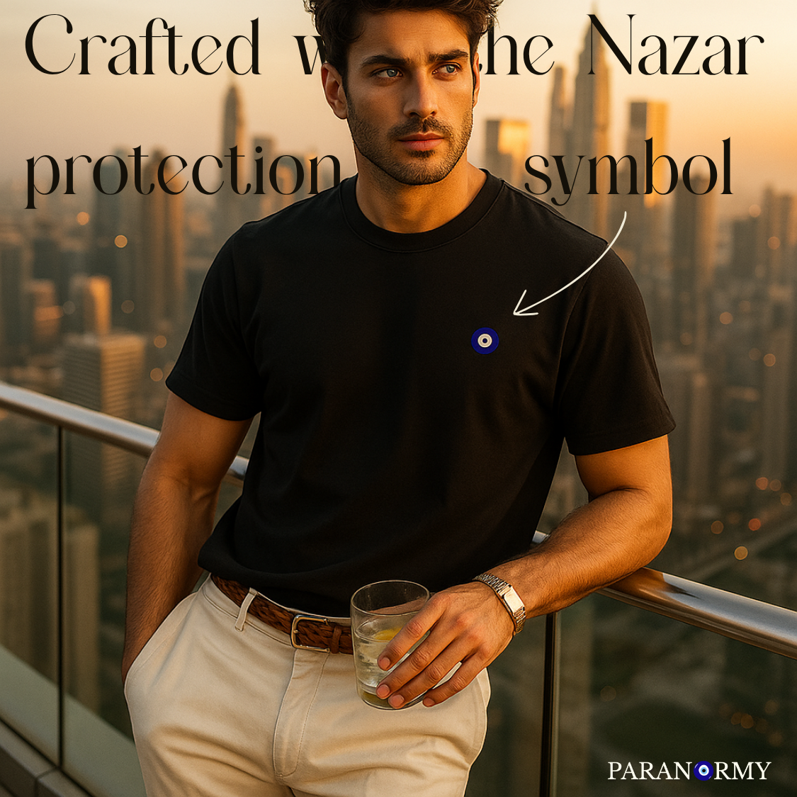 Paranormy™ Signature Evil Eye T-Shirt – Black Edition
